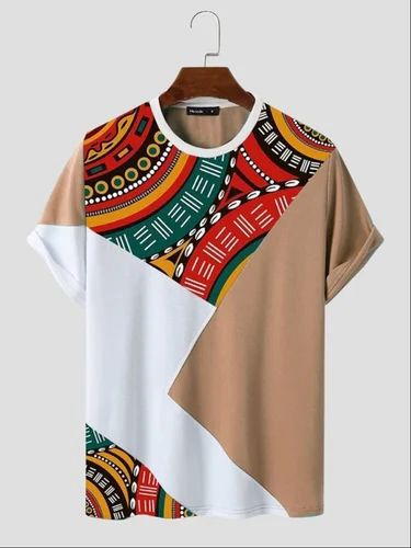 Abstract Earth Block Tee